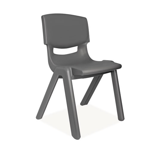 SEDIA IN PPL SEDUTA CM.46 - GRIGIO SCURO (min.ord.5 o multipli)