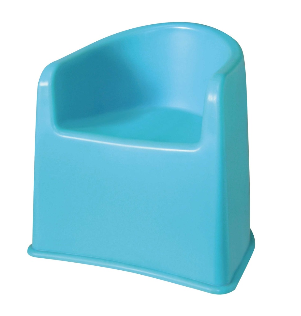 SEDIA IN MATERIALE ACRILICO - H SEDUTA CM.27 - AZZURRO (min.ord.4 o multipli)