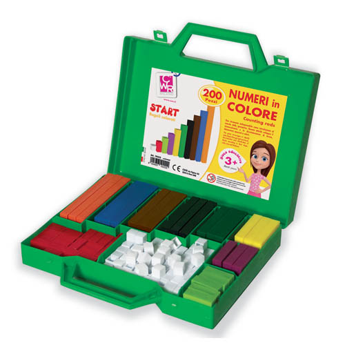NUMERI IN COLORE "START" - VALIGETTA 200 PZ. (min.ord.12 o multipli)