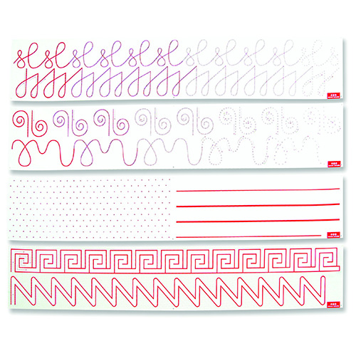 STRISCE PREGRAFISMI CM. 98X17 - SET PZ.4