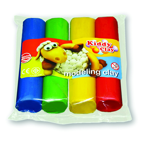 KIDDY CLAY - PLASTILINA GR.454 - 4 COL. ASS. (min.ord.4 o multipli)