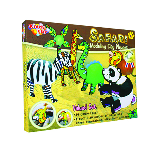 KIDDY CLAY - SCATOLA REGALO - SAFARI