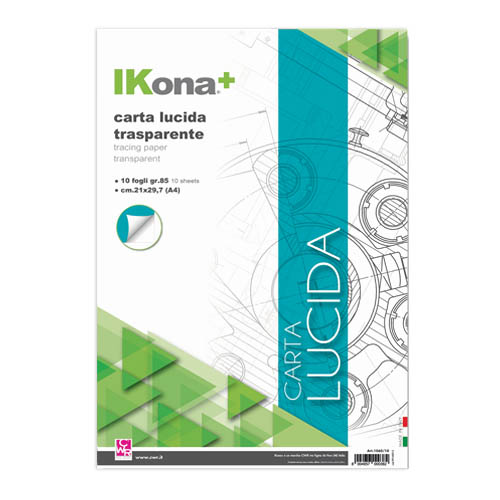 CARTA PER LUCIDI - BLOCCO 10 FG. CM. 21x29,7 (min.ord.25 o multipli)