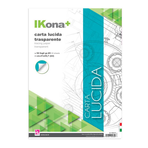 CARTA PER LUCIDI - BLOCCO 50 FG. CM. 21x29,7 (min.ord.5 o multipli)