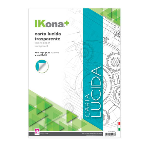 CARTA PER LUCIDI - BLOCCO 50 FG. CM. 24x33 (min.ord.5 o multipli)
