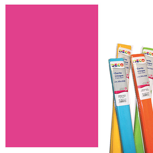 CARTA CRESPA GR.40 - CM.50X250 - FUXIA (min.ord.10 o multipli)