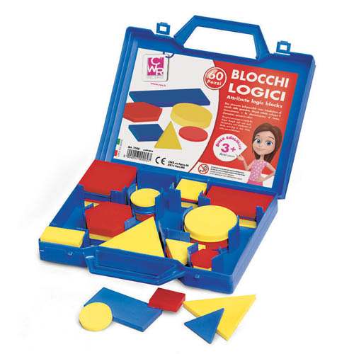 BLOCCHI LOGICI MEDI/PICCOLI - VALIGETTA PZ. 60