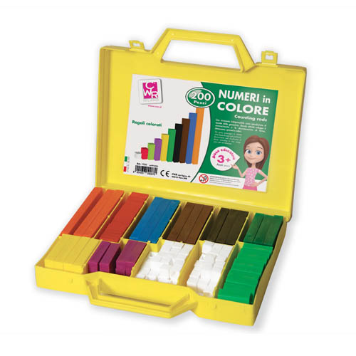 NUMERI IN COLORE - VALIGETTA PZ. 200 (min.ord.12 o multipli)