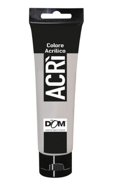 ACRILICO - TUBO ML.100 - ARGENTO (min.ord.6 o multipli)