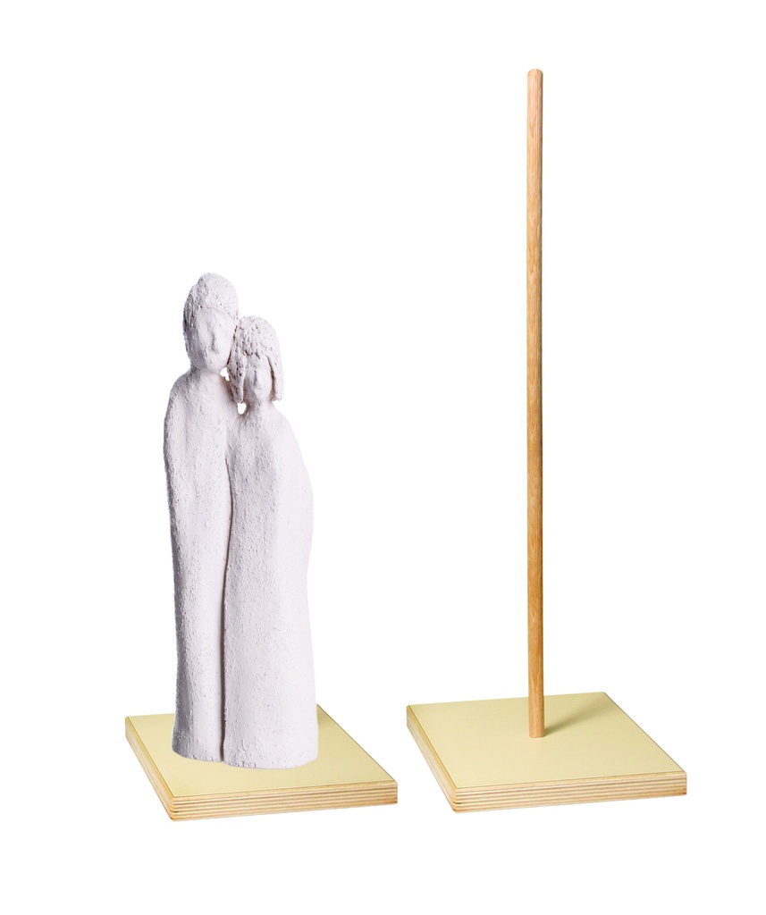 BASE X SCULTURA IN CRETA CM.60 H.