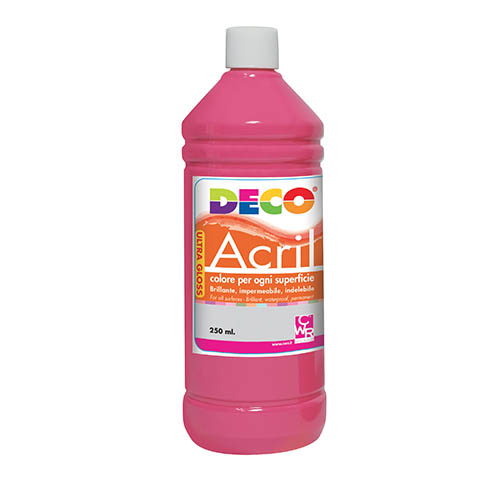 ACRILICO DECO ML.250 - ROSA (min.ord.6 o multipli)
