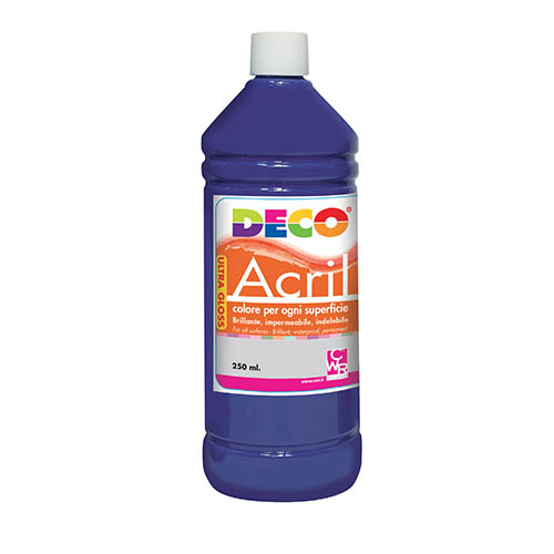 ACRILICO DECO ML.250 - BLU OLTREMARE (min.ord.6 o multipli)
