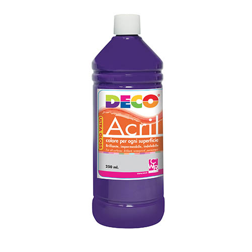 ACRILICO DECO ML.250 - VIOLA (min.ord.6 o multipli)