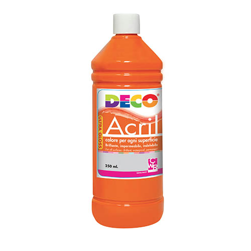 ACRILICO DECO ML.250 - ARANCIO (min.ord.6 o multipli)