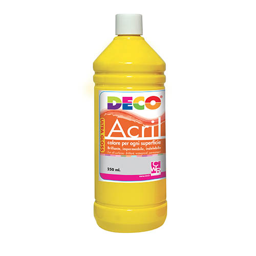 ACRILICO DECO ML.250 - GIALLO (min.ord.6 o multipli)