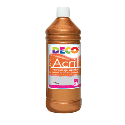 ACRILICO DECO ML.250 - BRONZO (min.ord.6 o multipli)