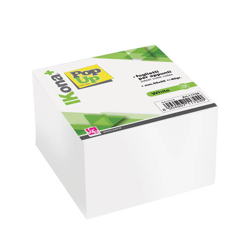 POP-UP - CUBO CARTA FG.700 - MM.95X95 - BIANCO (min.ord.6 o multipli)