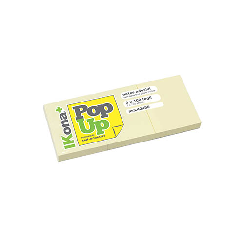 POP-UP NOTES -3 PADS - FG.100 - MM.50X40 (min.ord.12 o multipli)