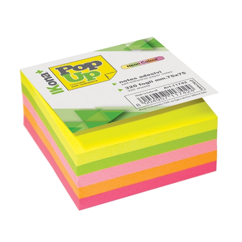 POP-UP NOTES - CUBO FG.320 - MM.75X75 (min.ord.6 o multipli)
