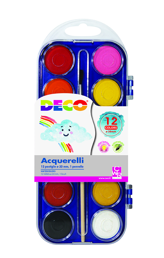 ACQUERELLI - 12 PASTICCHE MM.30 (min.ord.12 o multipli)