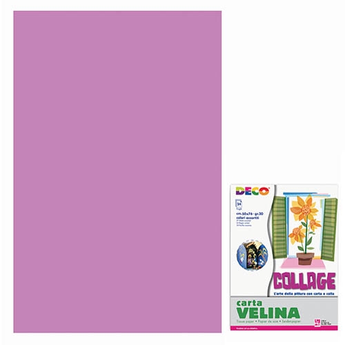 VELINA CM.50X76 - BUSTA 24 FG. - VIOLETTO