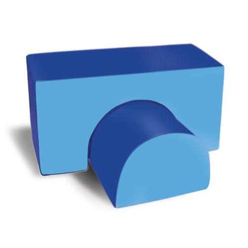 NUVOLA - PONTE + SEMICILINDRO CM.120X60X 60H - AZZURRO/BLU