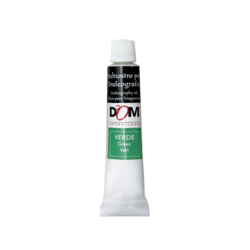 INCHIOSTRO PER LINOLEOGRAFIA - TUBO ML.20 - VERDE (min.ord.6 o multipli)