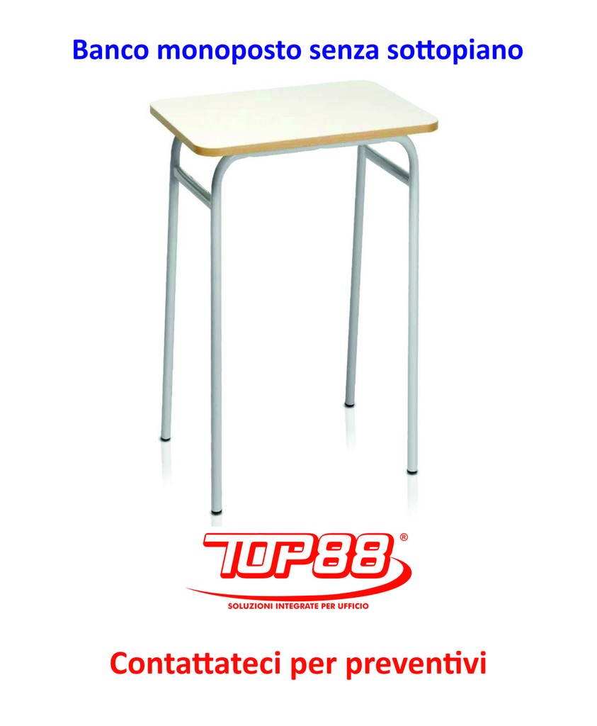 BANCO Monoposto SENZA Sottopiano e SENZA Poggiapiedi dim.70x50xh.65/70/74/76 colore Magnolia