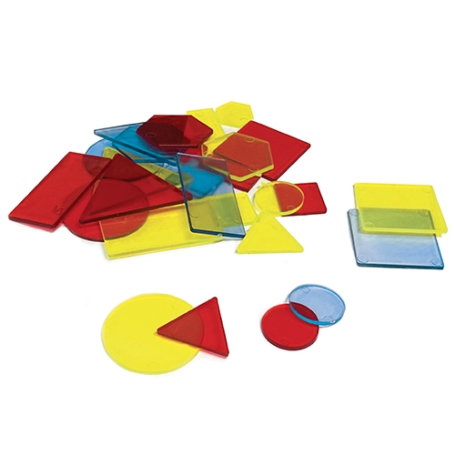 FIGURE GEOMETRICHE TRASPARENTI SET PZ.30 (min.ord.6 o multipli)