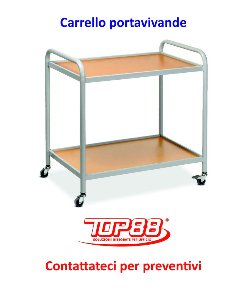 Carrello PORTAVIVANDE dim. 80x50x7h. - vari colori