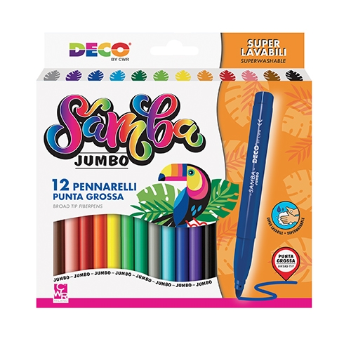 PENNARELLI SAMBA JUMBO - SCATOLA PZ. 12 (min.ord.12 o multipli)