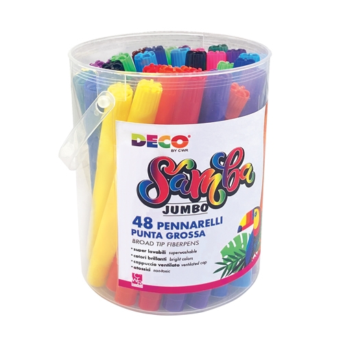 PENNARELLI SAMBA JUMBO BARATTOLO PZ. 48 (min.ord.6 o multipli)