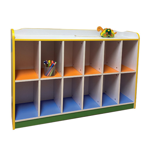 MOBILE PER ZAINETTI 12 SCOMPARTI - CM. 120X30X90 H