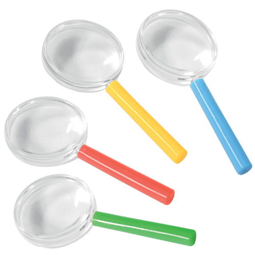 LENTI D’INGRANDIMENTO DIDATTICHE CM. 9,8X4,2 DIAM - SET PZ. 8 COL. ASS.