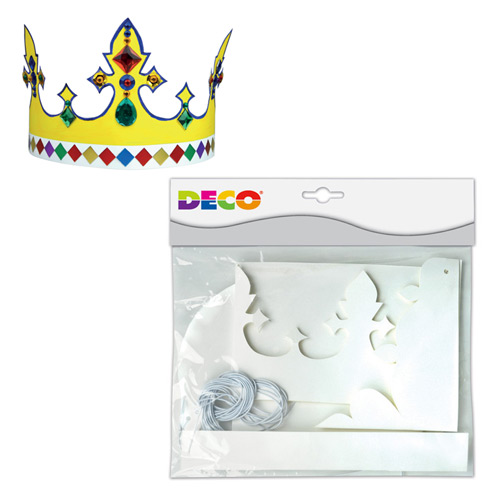 CAPPELLINI E CORONE DA DECORARE - SET PZ. 16