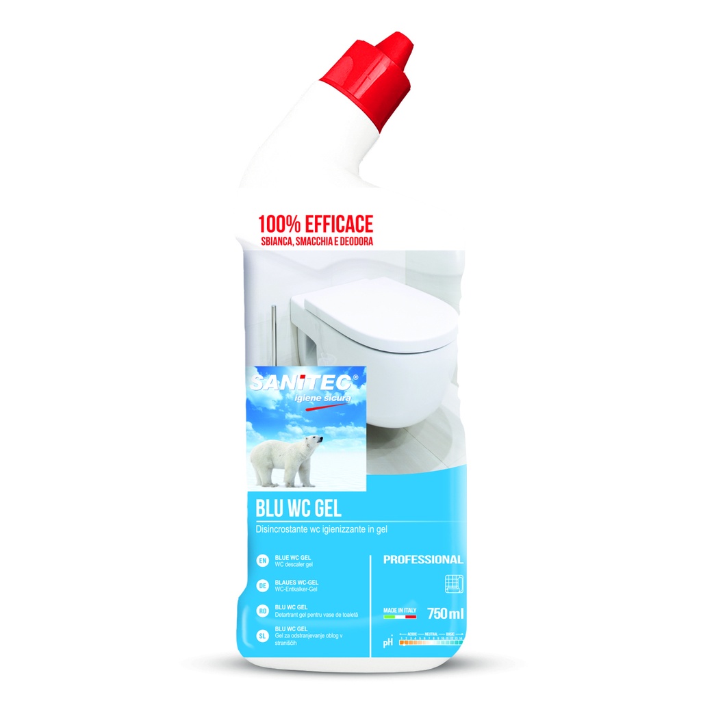 Disincrostante Igienizzante Profumato WC BLU WC GEL 750ml.con dosatore