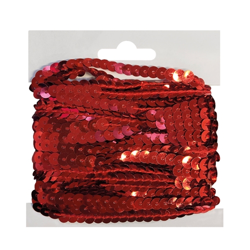 PAILLETTES CUCITE MT. 2 - ROSSO