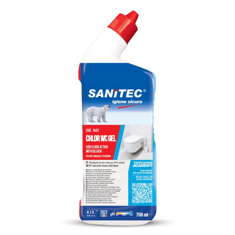 SAN CLORO WC GEL 750ML. Disincrostante con candeggina