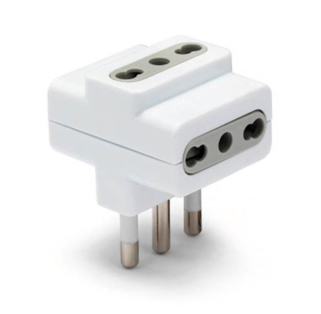 ADATTATORE TRIPLO 16A (min.ord.25 o multipli)