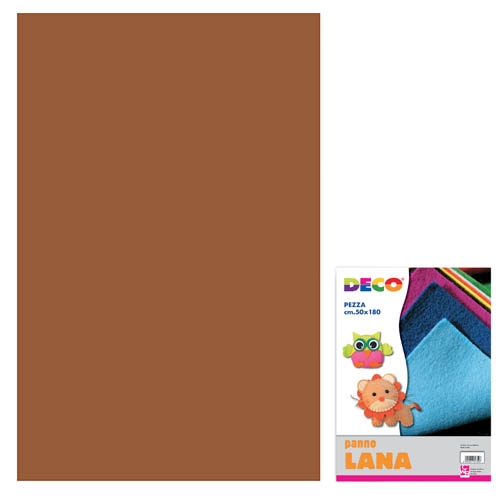 PANNO LANA - PEZZA CM. 180x50 - MARRONE