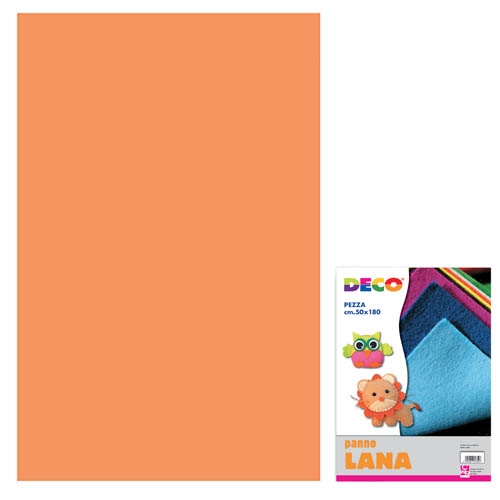PANNO LANA - PEZZA CM. 180x50 - ARANCIO