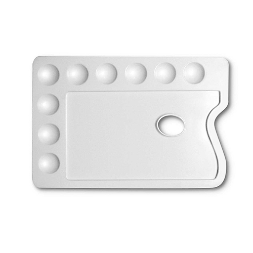 TAVOLOZZA PLASTICA CM. 28x19 - RETTANGOLARE (min.ord.10 o multipli)