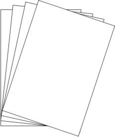 Sottocopertine A4 Bianco pz.100 per rilegature ( Cartoncino )