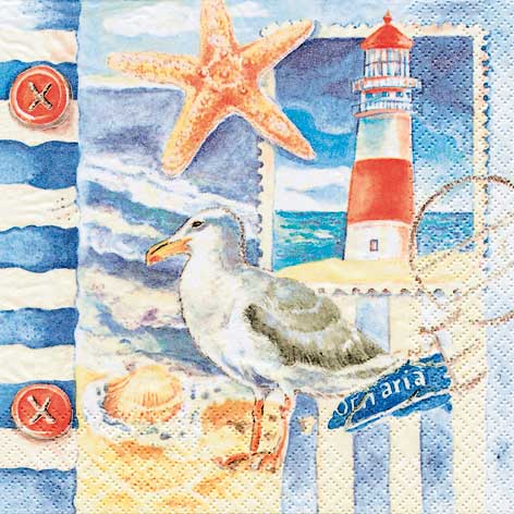 TOVAGLIOLI CM.33X33 - CONF.20 PZ. - FARO / GABBIANO