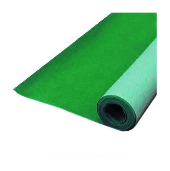 CARTA VELLUTATA ROTOLO MT. 5 - H CM. 70 - VERDE SCURO (min.ord.10 o multipli)