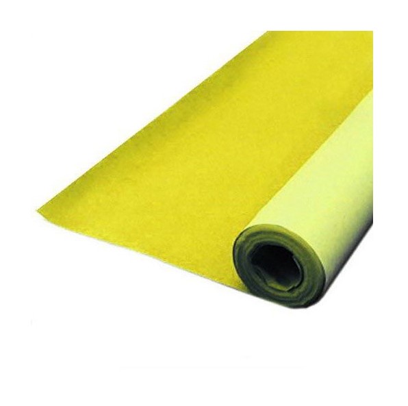 CARTA VELLUTATA ROTOLO MT. 5 - H CM. 70 - GIALLO (min.ord.10 o multipli)