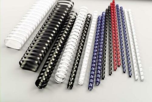 Dorsi Plastici per Rilegatrice 20 mm. BIANCO Pz.50 TiTanium