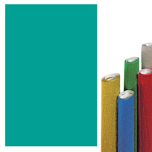 CRESPA ALLUMINIO - ROTOLO CM. 150x50 - VERDE (min.ord.10 o multipli)