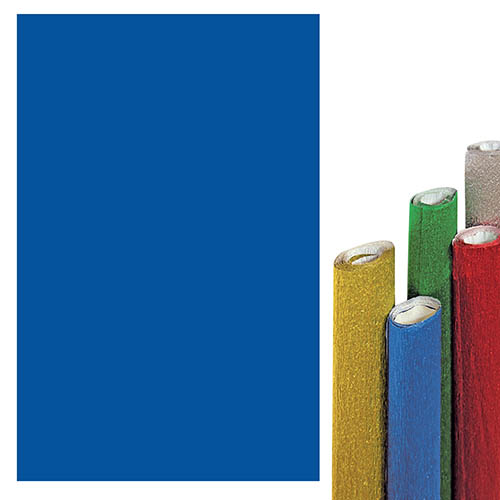 CRESPA ALLUMINIO - ROTOLO CM. 150x50 - BLU (min.ord.10 o multipli)