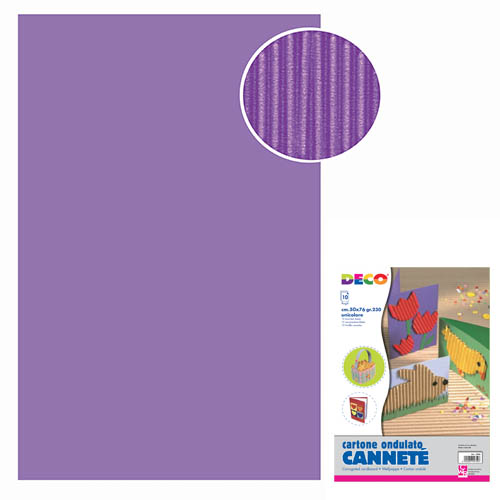 CANNETE' - BUSTA 10 FOGLI CM.50X70 - VIOLA
